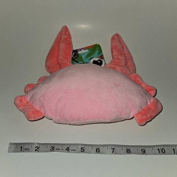 NEW Pawfam Pink Crab Plush Pet Dog Toy Squeaker 10" Stuffed Animal - Picture 7 of 7